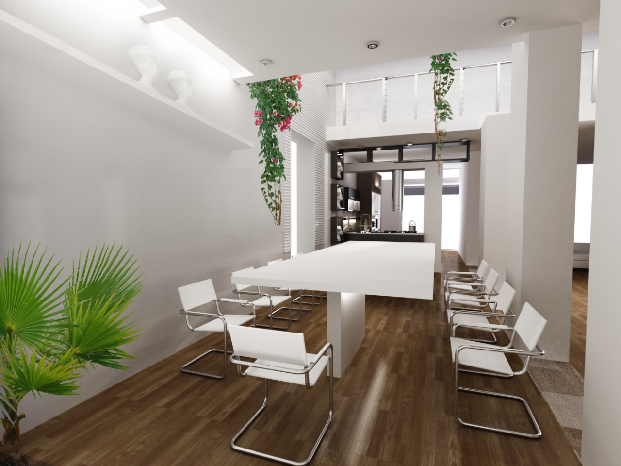 Интерьер столовой, гостиной ID-DU